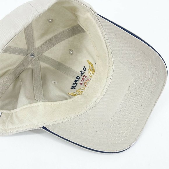 US Open 2012 Golf Olympic Club Hat CAP Adjustable Strapback USGA Light Tan - Picture 10 of 11